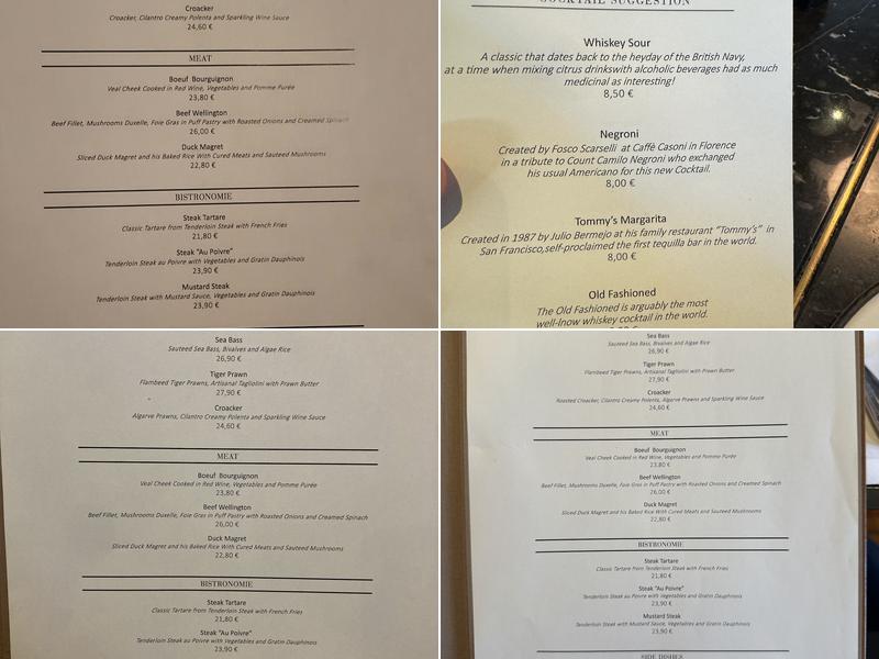 Cafeína (Restaurante Cafeína) Menu