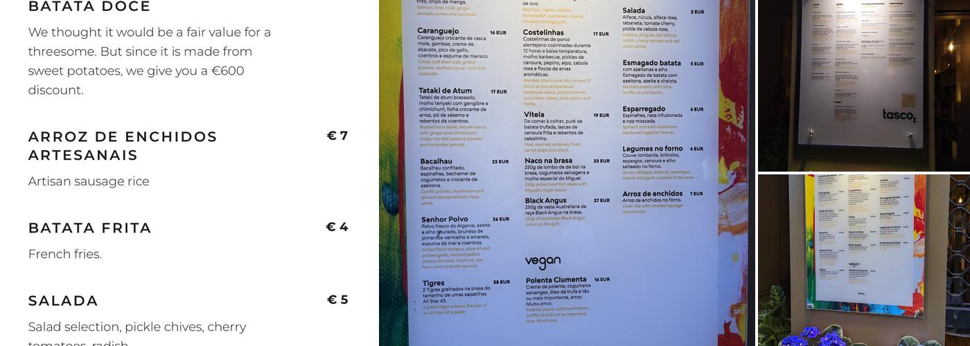 tascö Menu