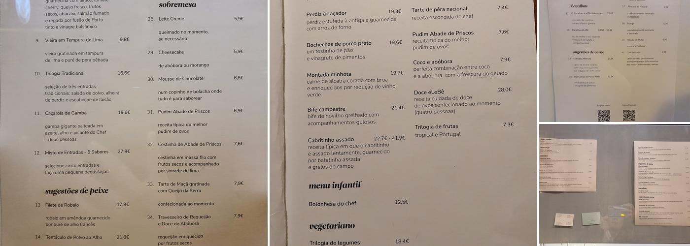 éLeBê Baixa Menu