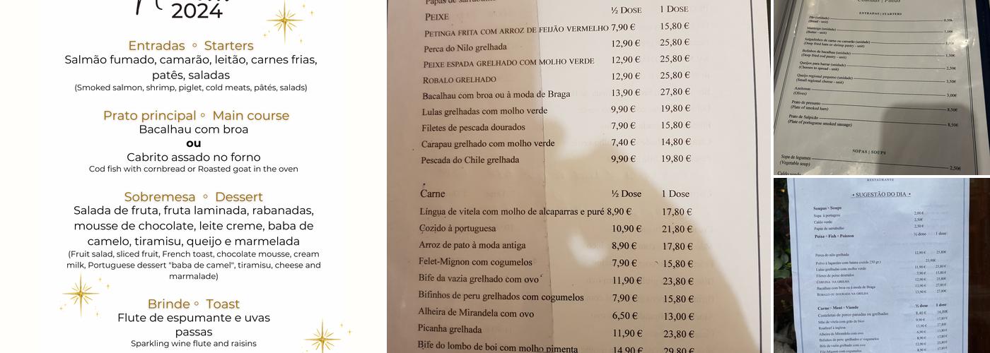 O Campo (Restaurante O Campo) Menu