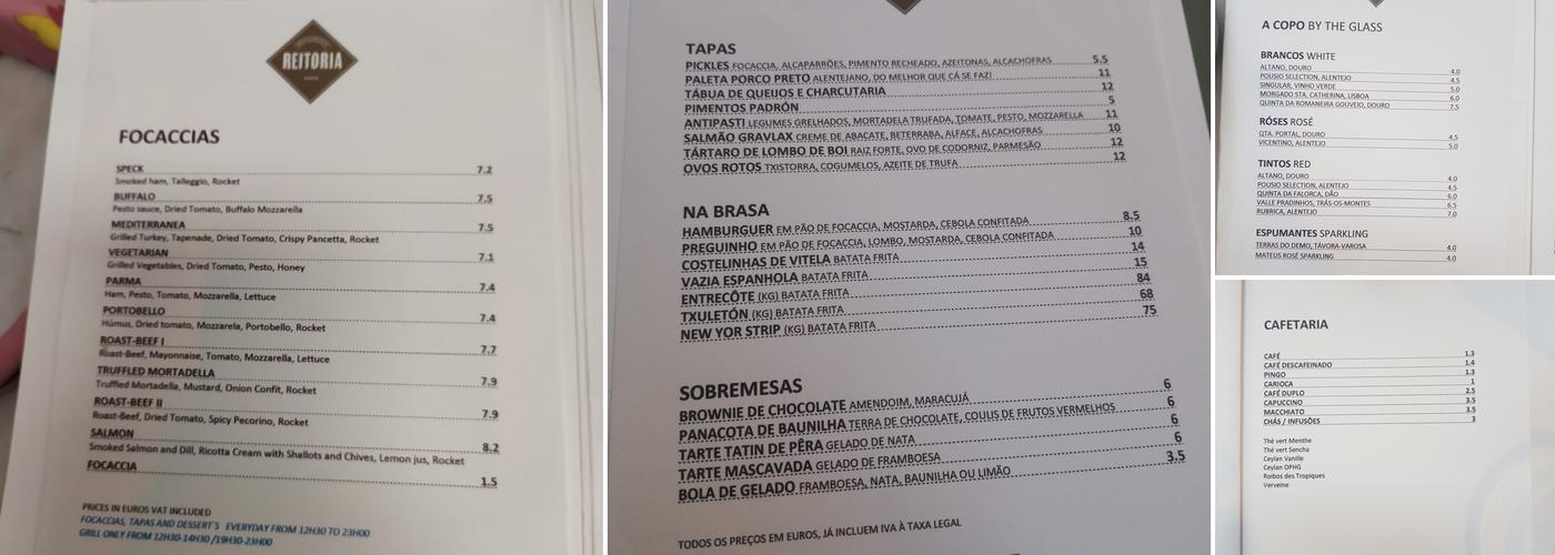 Reitoria Menu