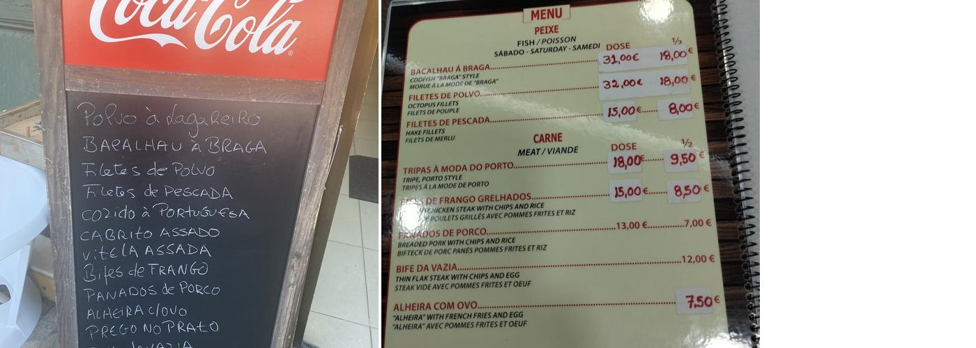 Manuel do Abade Menu