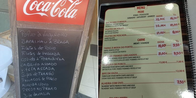 Manuel do Abade Menu