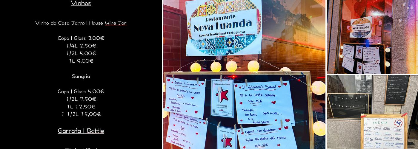 Restaurante Nova Luanda Menu