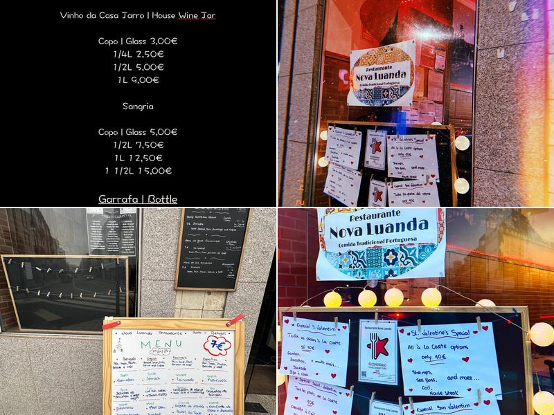 Restaurante Nova Luanda Menu