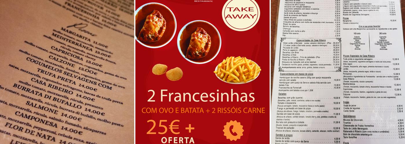 Casa Ribeiro Menu