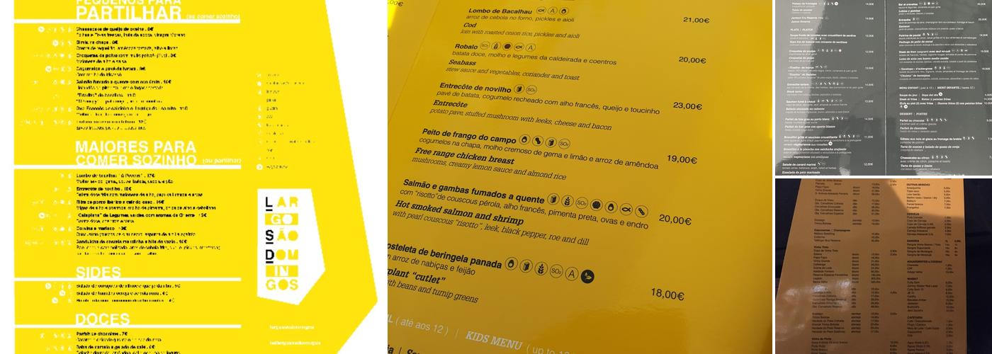Restaurante LSD Menu