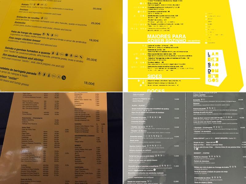 Restaurante LSD Menu