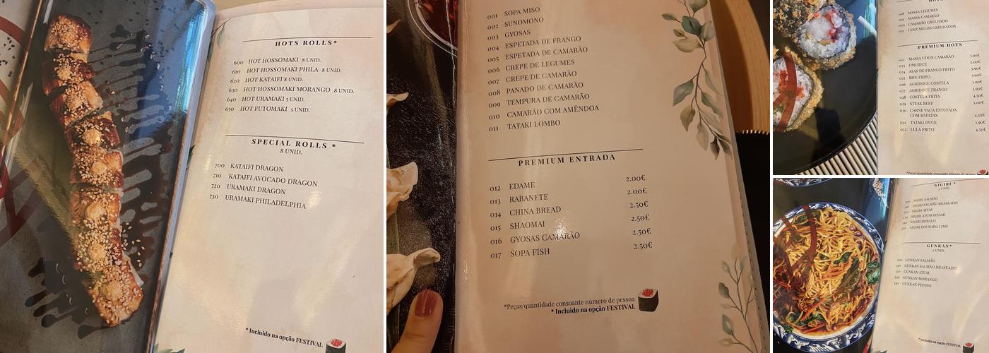 Bango Sushi Menu