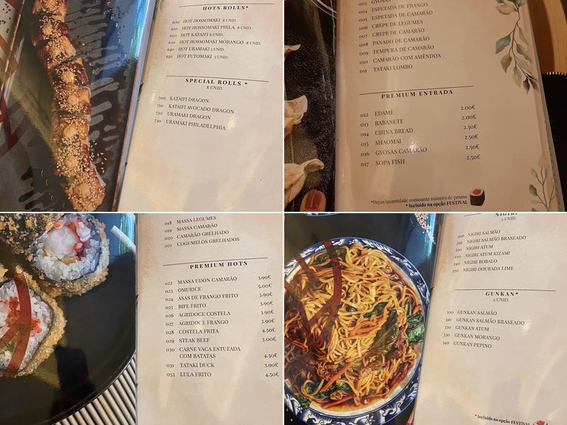 Bango Sushi Menu