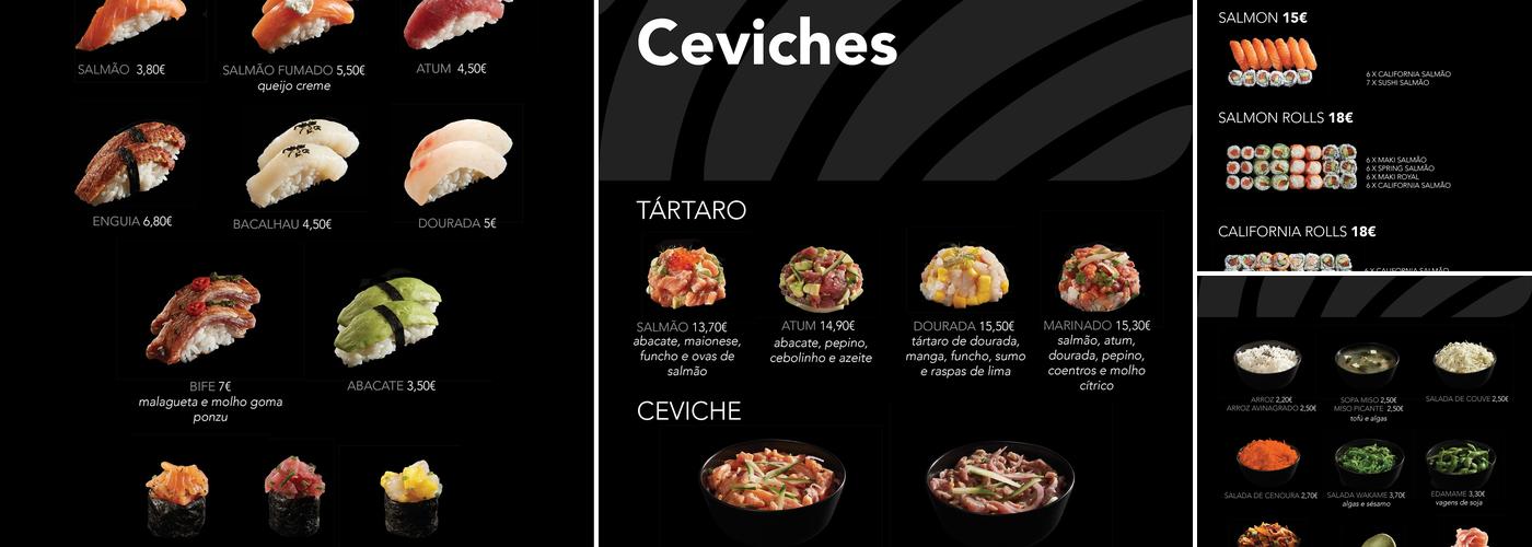 Sushi store Menu