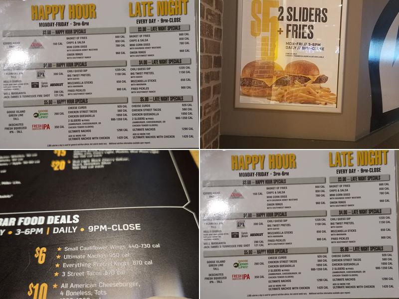Buffalo Wild Wings Menu