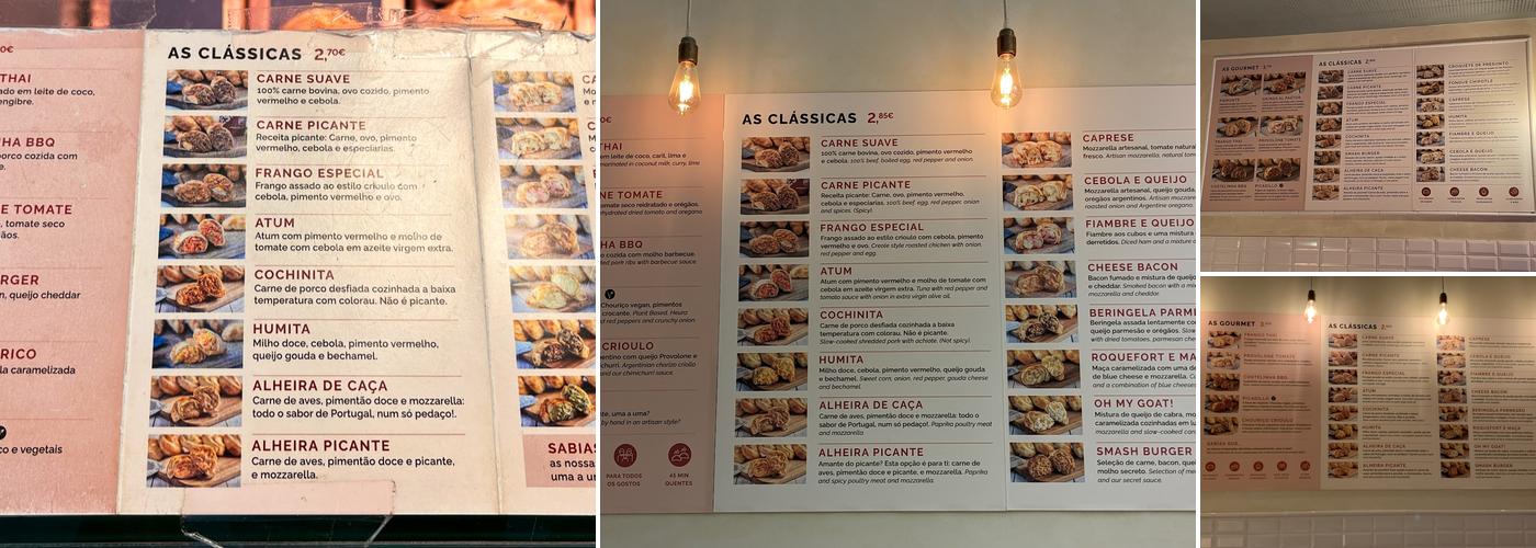 Empanadas Malvón Menu