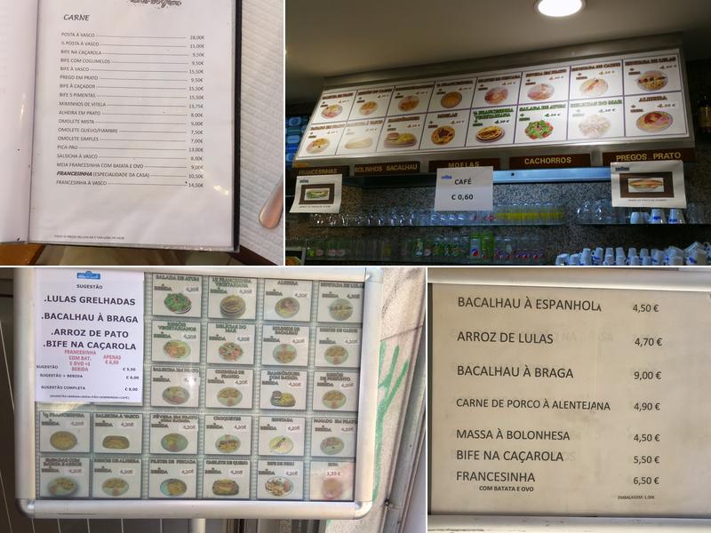 Restaurante Vasco Da Gama Menu