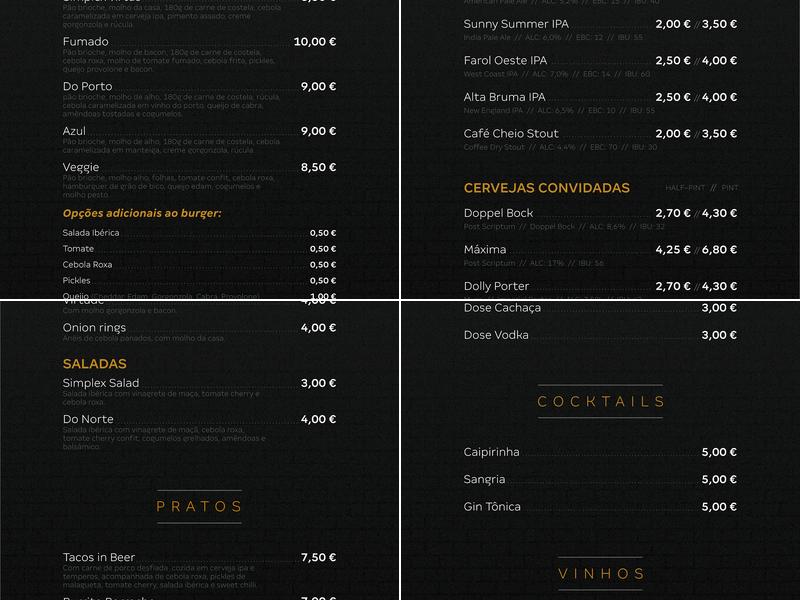 Simplex Virtus Menu