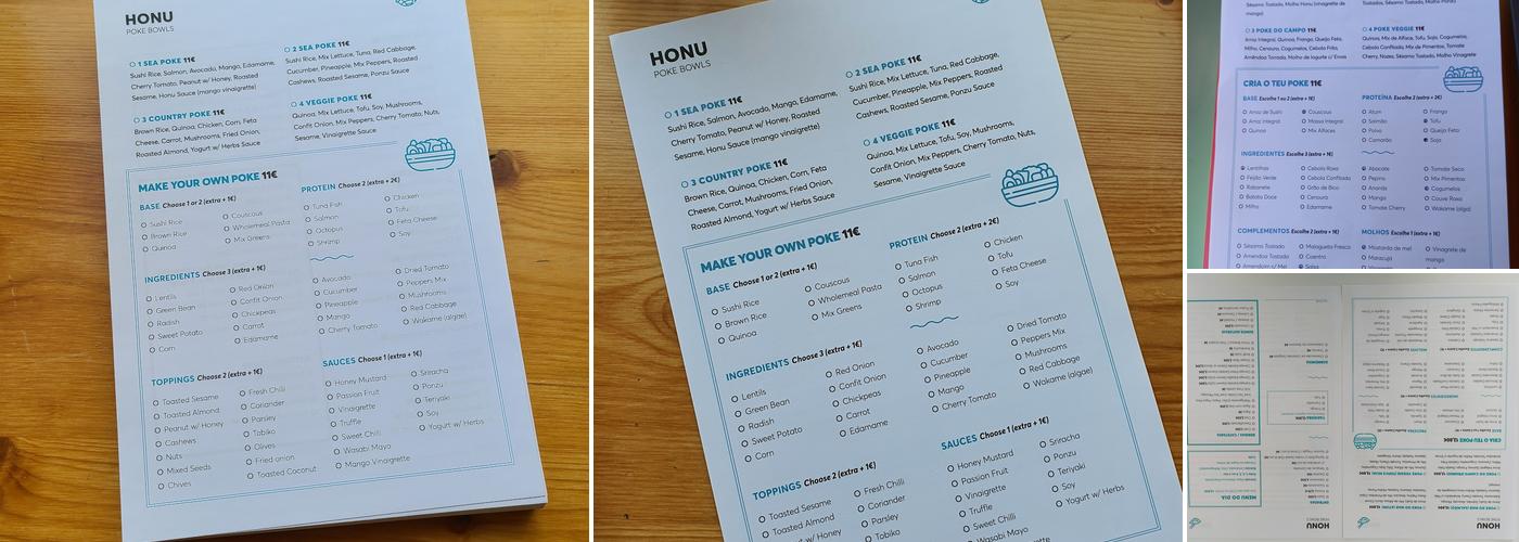 Honu Menu