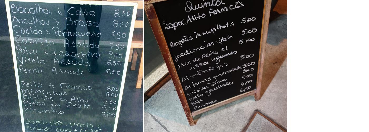 Salpicos Restaurante & Café Menu