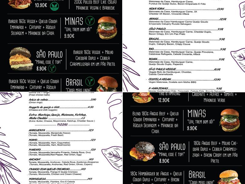 Paulista Foods Menu