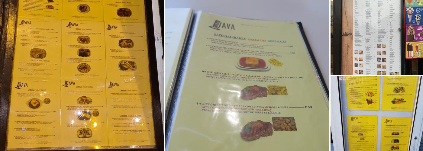 Java Menu
