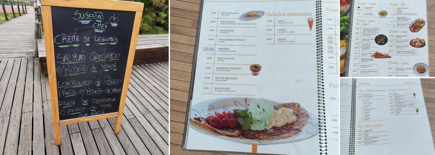 Grão d'Areia Menu