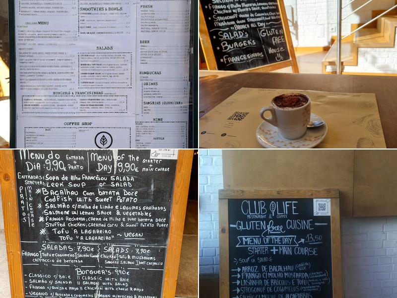 Club Life Porto Menu