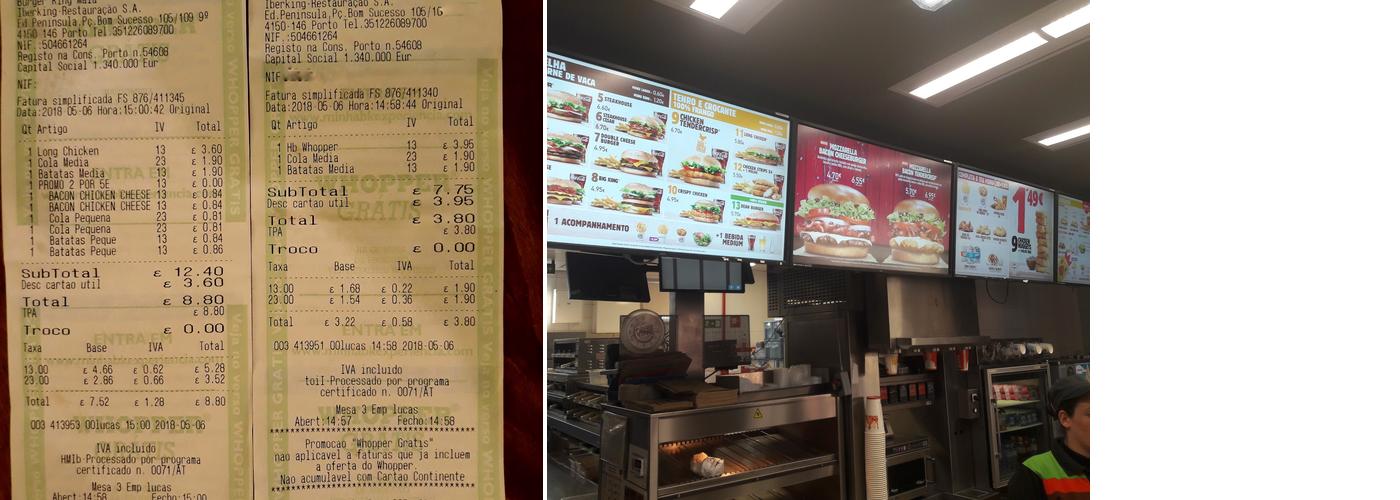 Burger King Menu