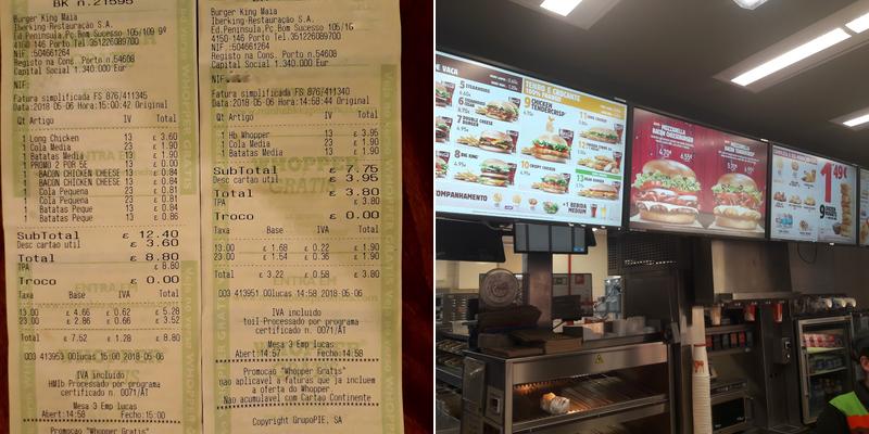 Burger King Menu