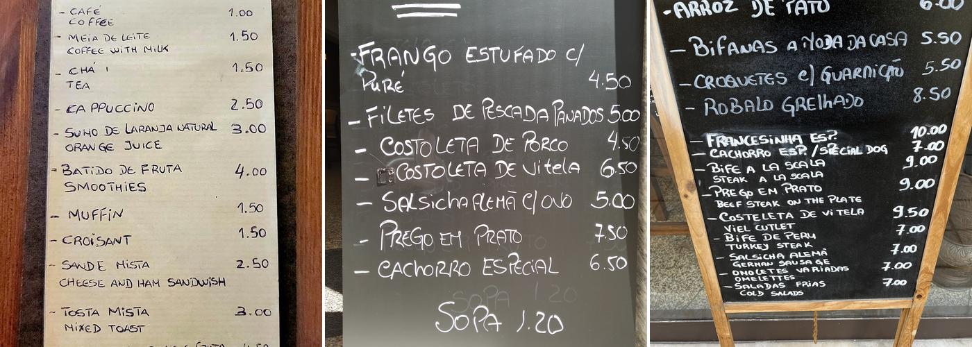 La Scala Menu