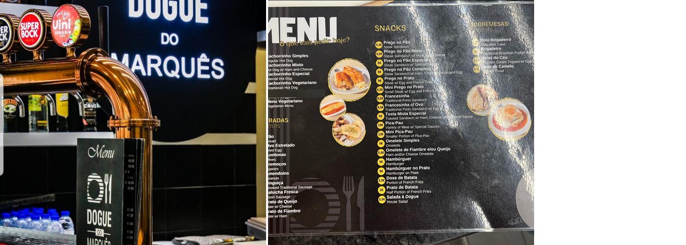 Dogue do Marquês Menu