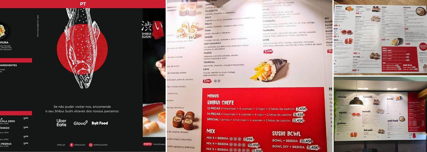Shibui Sushi Menu