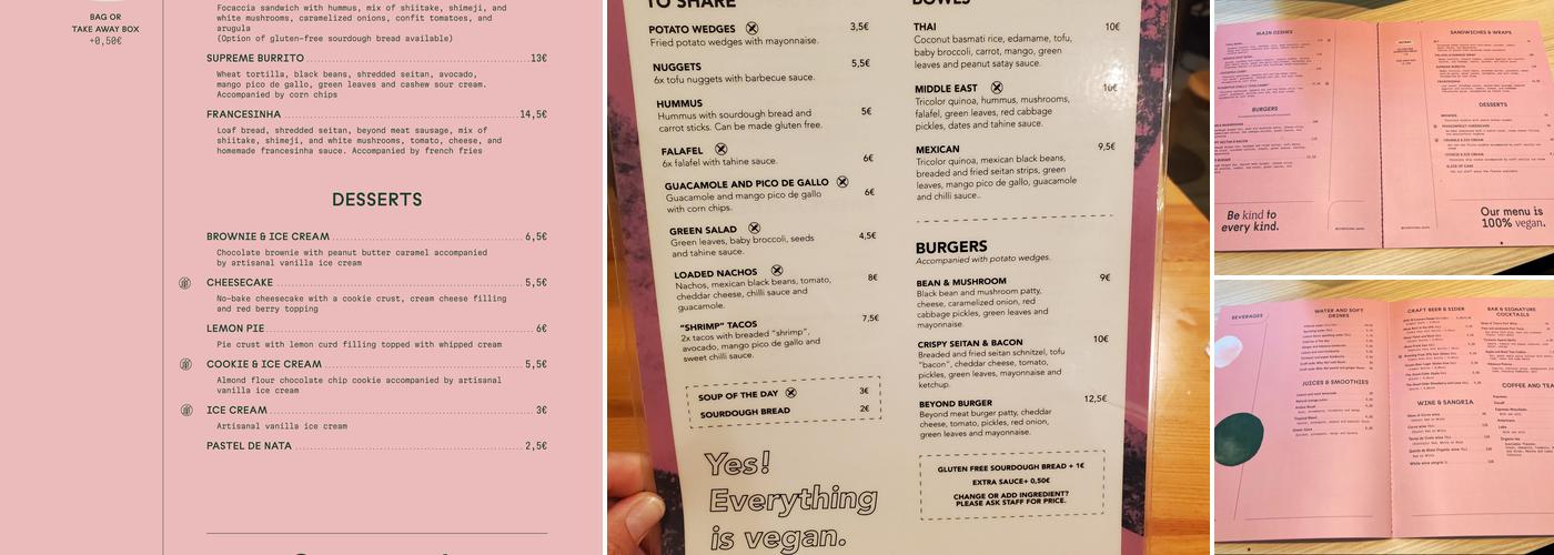 Kind Kitchen Menu
