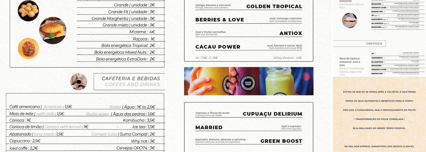 MAÇAIX - Meu Açaí Express Menu