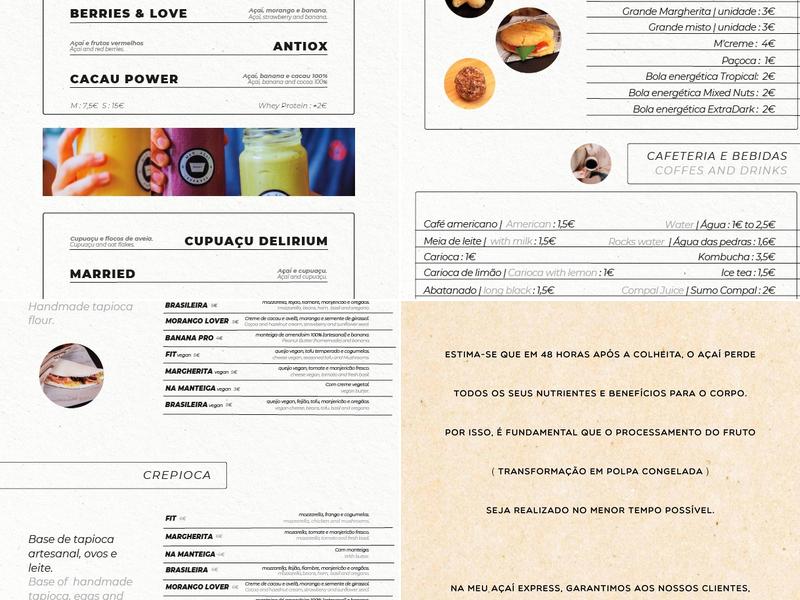 MAÇAIX - Meu Açaí Express Menu