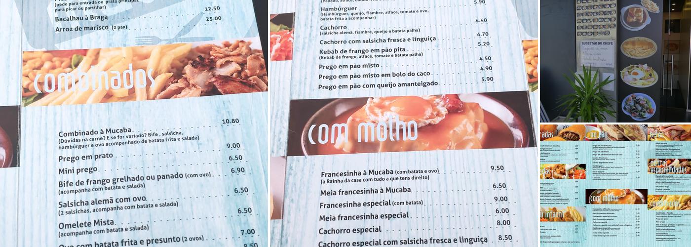 Cervejaria Mucaba - Take Away, Gelataria, Creparia Menu