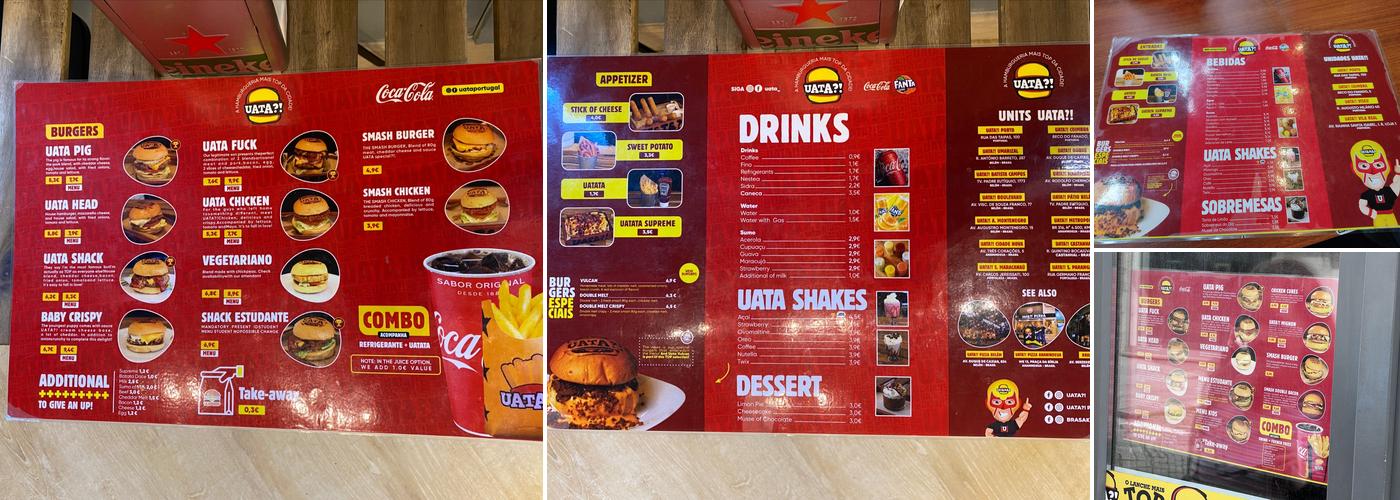 Uata?! Burger Menu