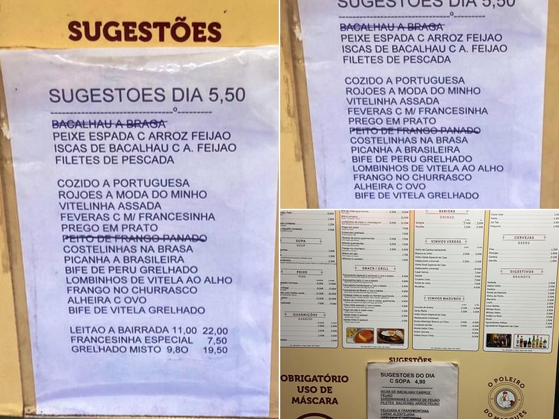 Churrasqueira do Marquês Menu