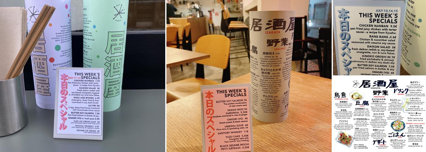 Out To Lunch Izakaya Menu