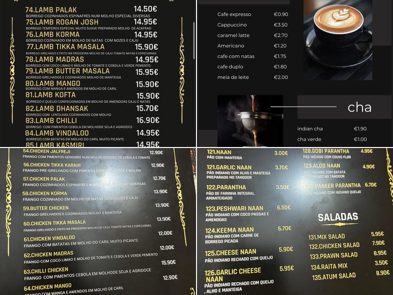 Indian flavours restaurant & bar Menu