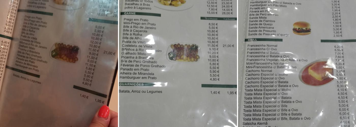 Café Rio De Janeiro Menu
