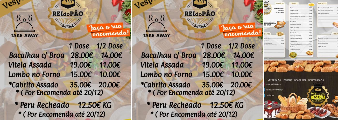 Rei Do Pão Da Rasa Menu