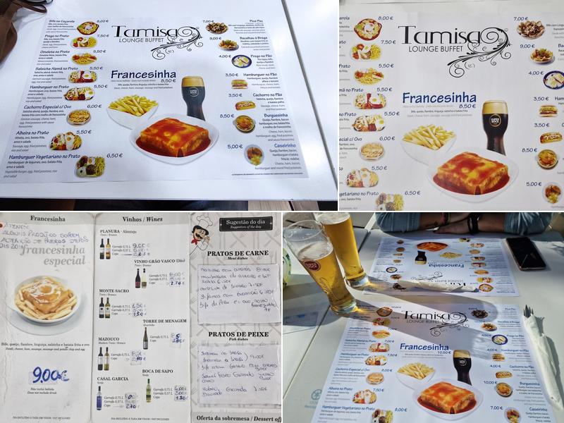 Confeitaria Tamisa Menu