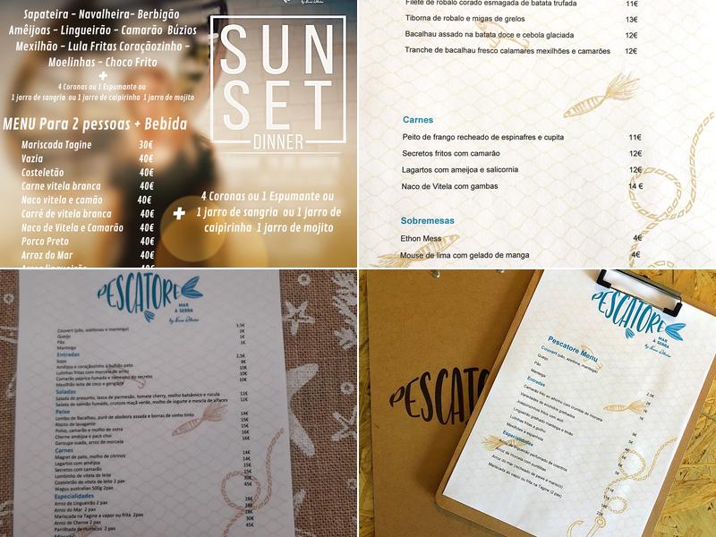 Restaurante Pescatore Menu