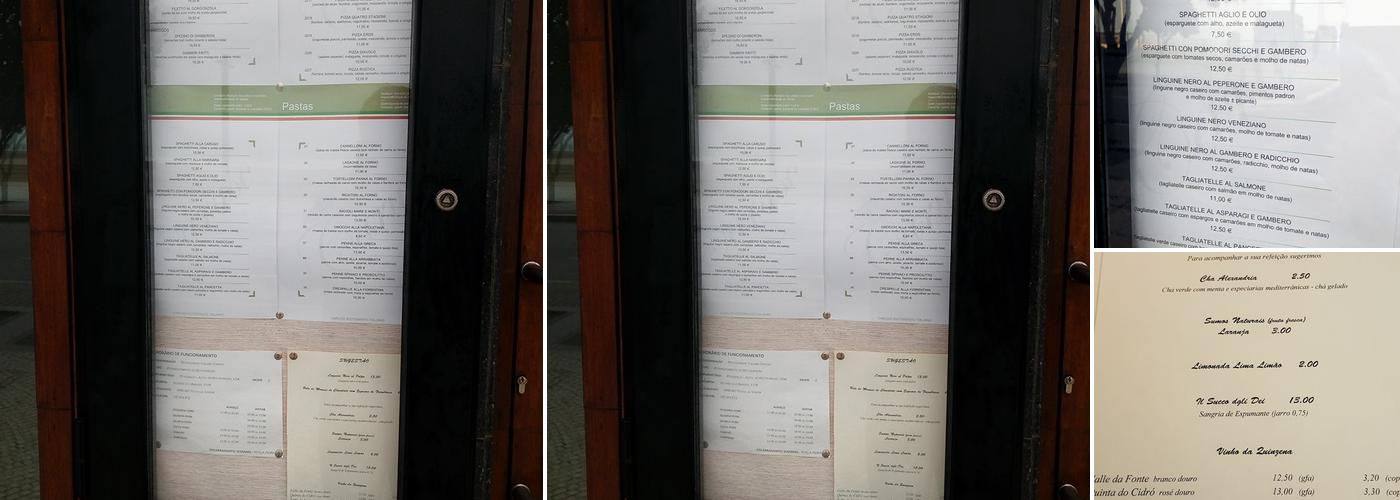 Ristorante Italiano Caruso Menu