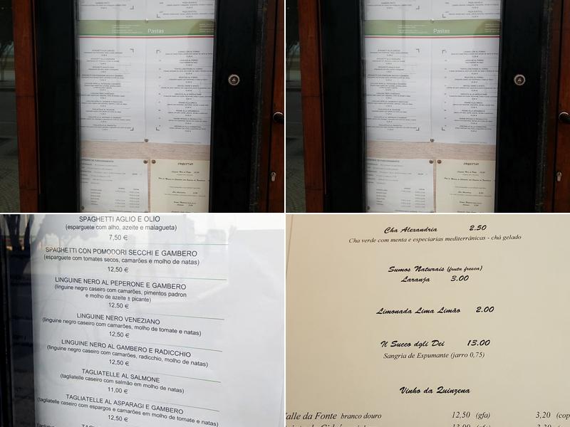 Ristorante Italiano Caruso Menu