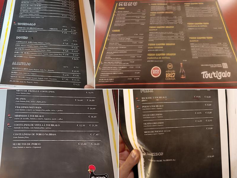 Tourigalo da Póvoa Menu