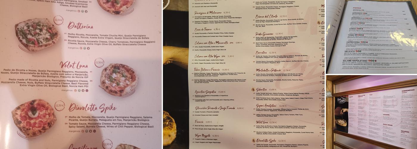 Pizza D'Artista - Povoa De Varzim Menu