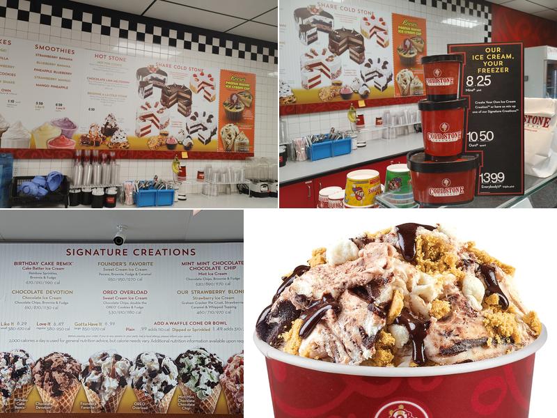 Cold Stone Creamery Menu