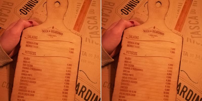 Tasca do Ricardinho (Tasca) Menu
