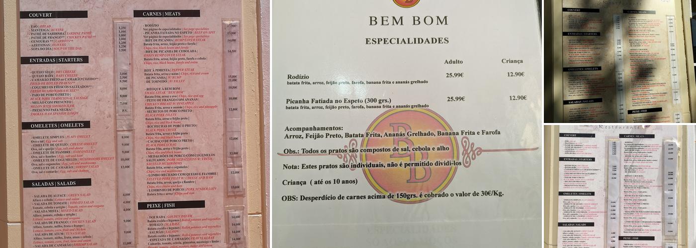 Bem Bom Menu