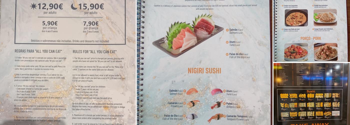 Sushi Quarteira ZUMA Menu